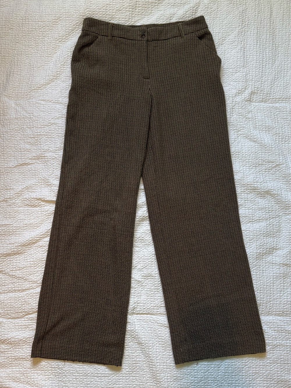 Women’s Brown Houndstooth Dress Pants